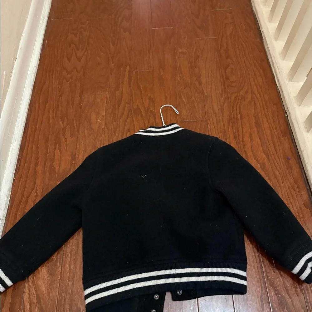 GAP Kids Black and White Varsity Jacket‎